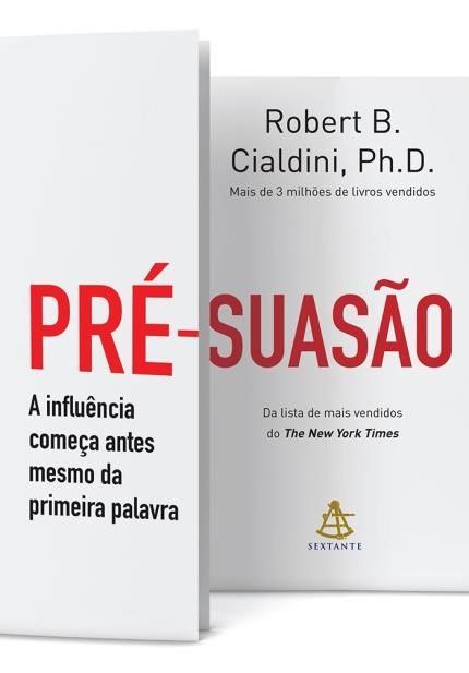 Capa do livro Pré-Suasão, de Robert Cialdini