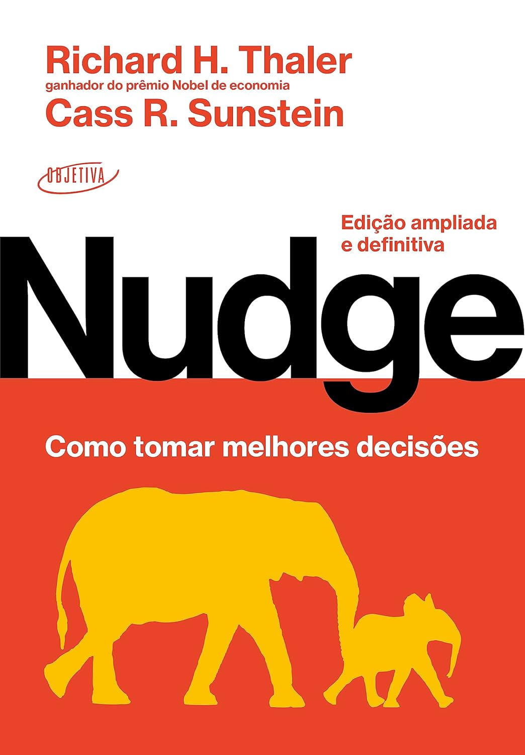 Capa do livro "Nudge," de Richard H. Thaler e Cass R. Sustein